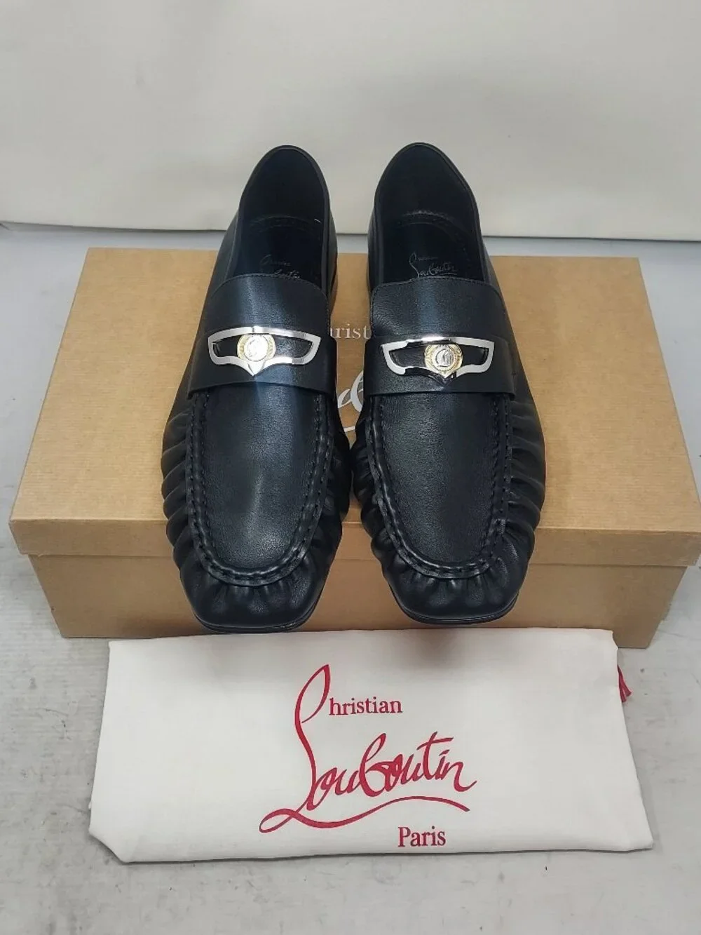 Christian Louboutin MENS Mocallista Black Loafer